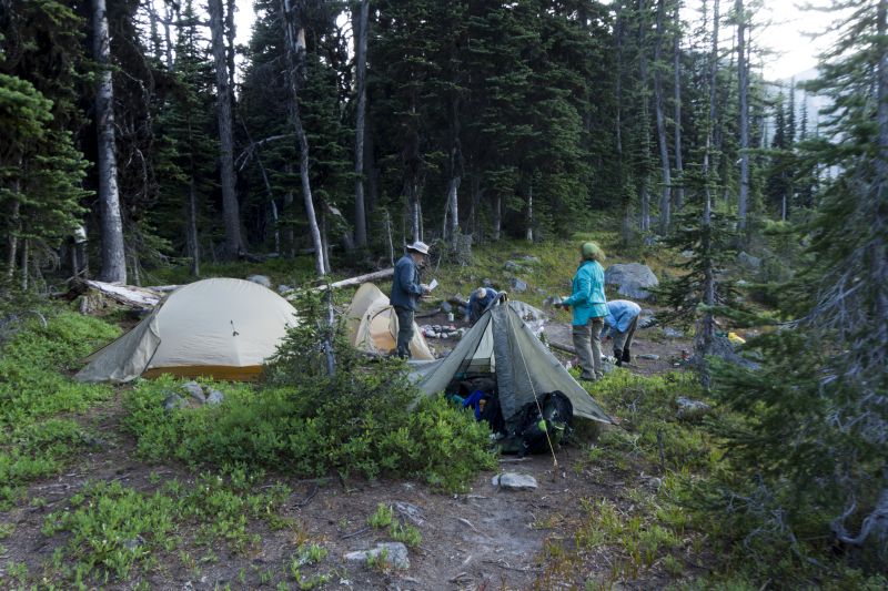 And camp at Silver Pass