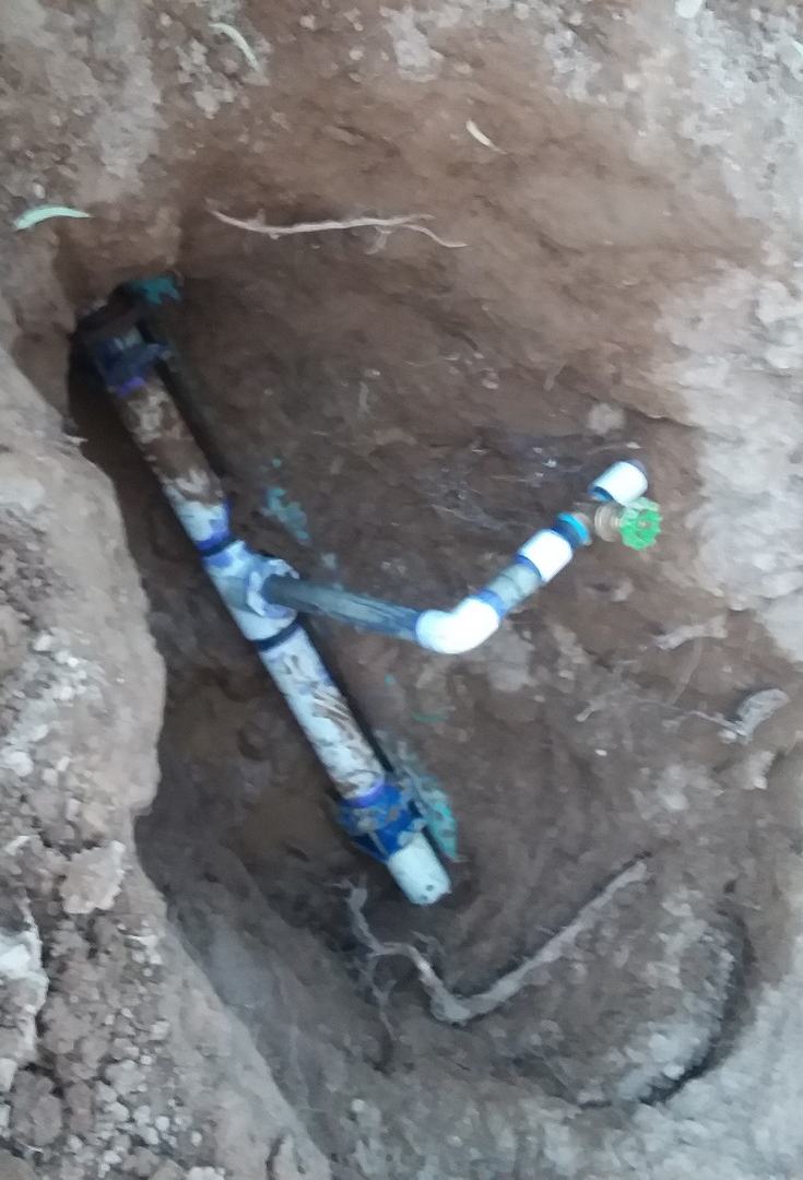 new pipe installation