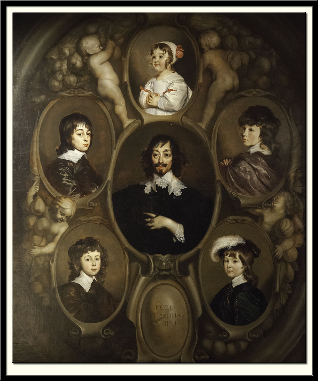 Constantijn Huygens (1596-1687) and his Five Children, 1640