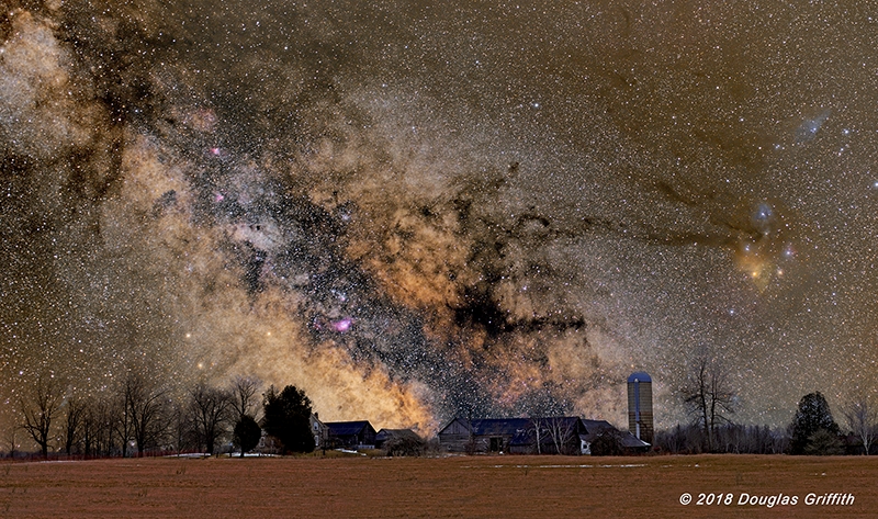 Milky Way over Beckwith Township Farm