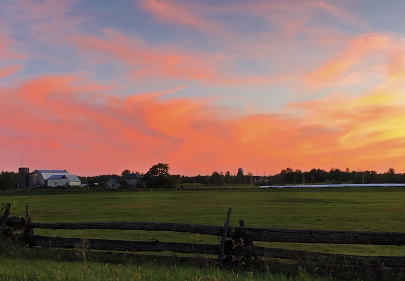 Vivid Sunset over Beckwith Farm