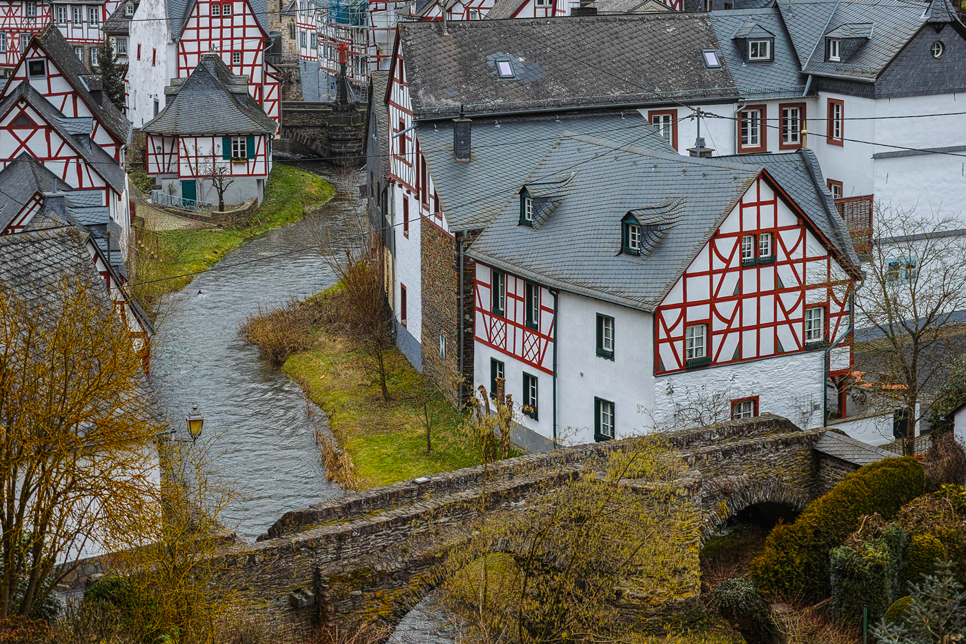 View from above to the River Elz