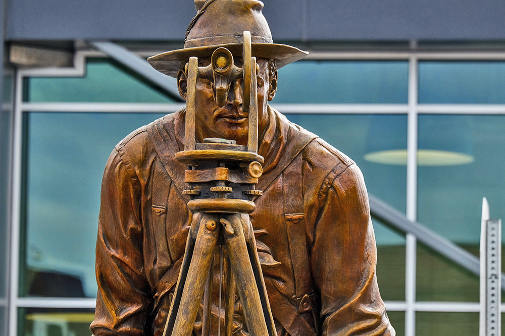 Pioneer surveyor, Twin Falls, Idaho, 2018
