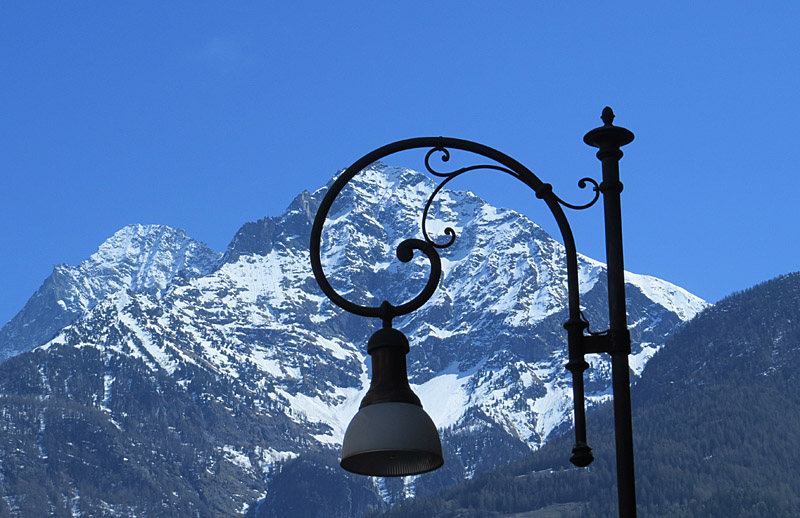 Aoste, cerne par les Alpes