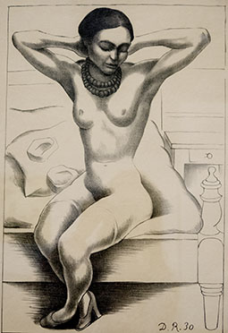 Frida - 1930 Lithograph by Diego