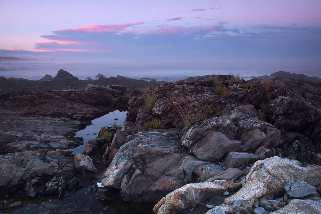 Sunset into Fog