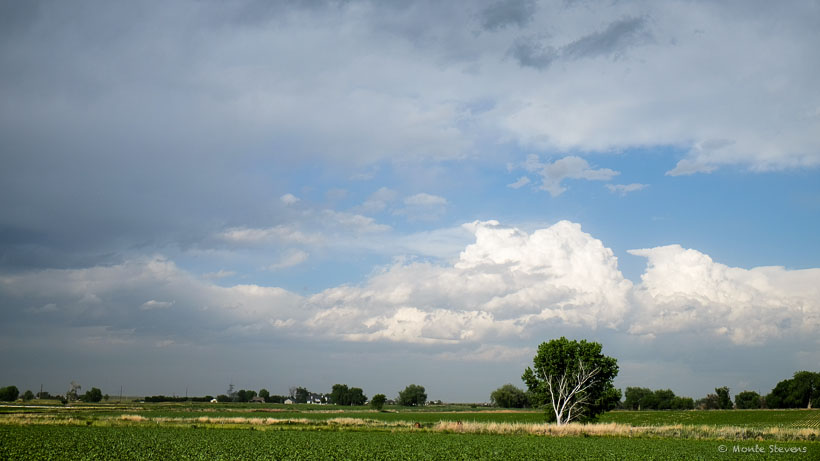 Storm clouds in the east