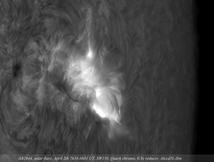 AR2644 timelapse part1 April 2th 2017