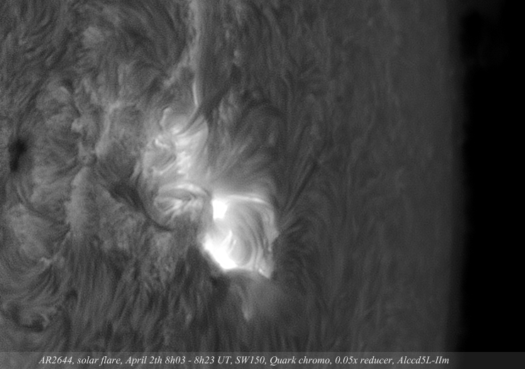 AR2644 timelapse part2 April 2th 2017