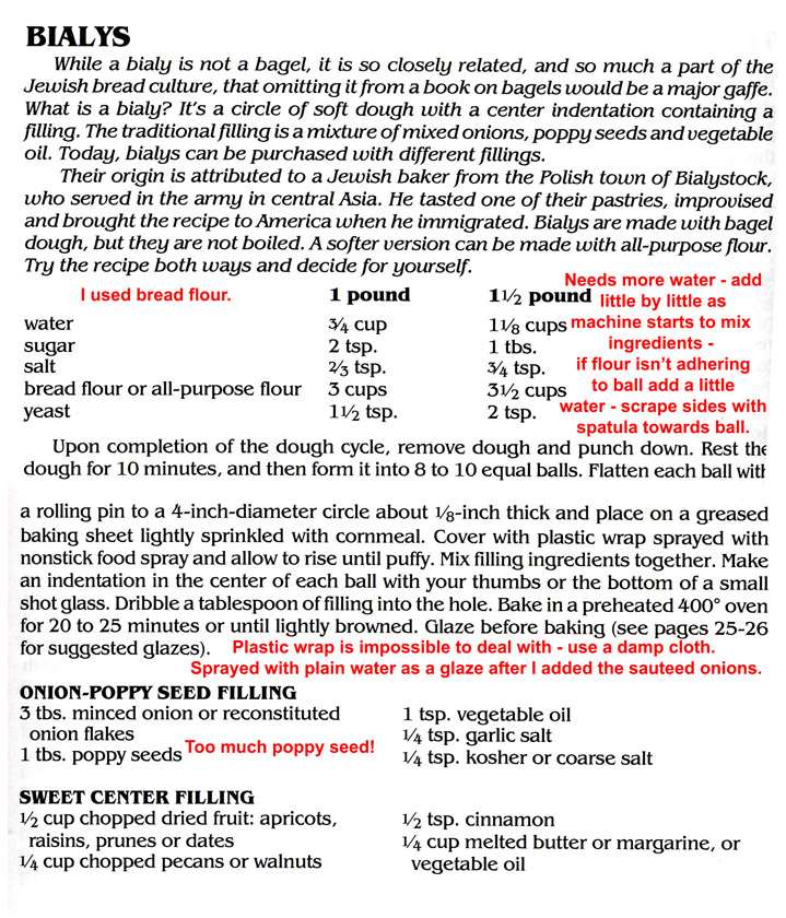 Recipe for Bread Machine Bialies - Dust off your bread machine!