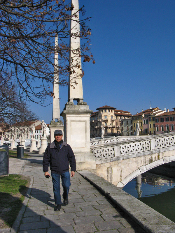 Robin and a Bridge with Obelisks8992