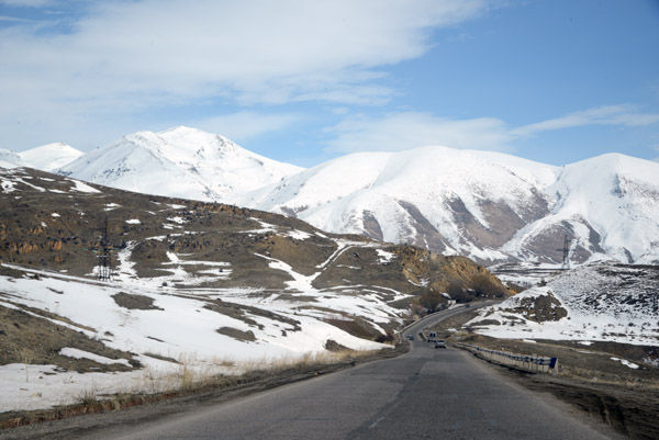 Highway crossing the pass from the Ararat Region to the Vayots Dzor Region