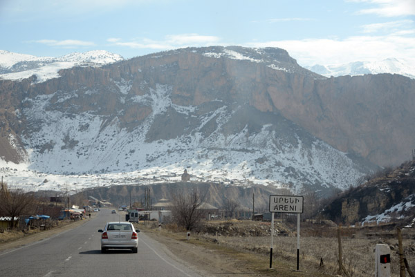 Entering Areni, Armenia