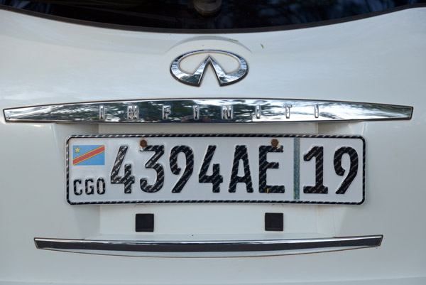 Democratic Republic of Congo license plate