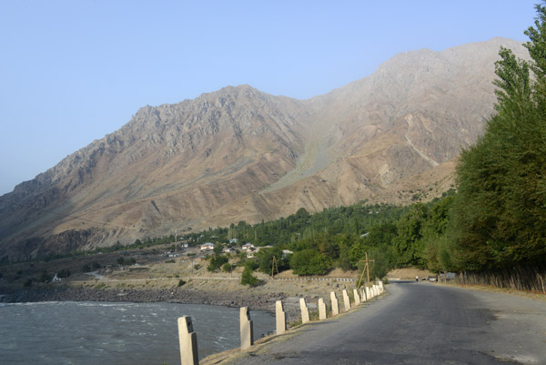 We will continue following the river along the Afghanistan border for most of the morning