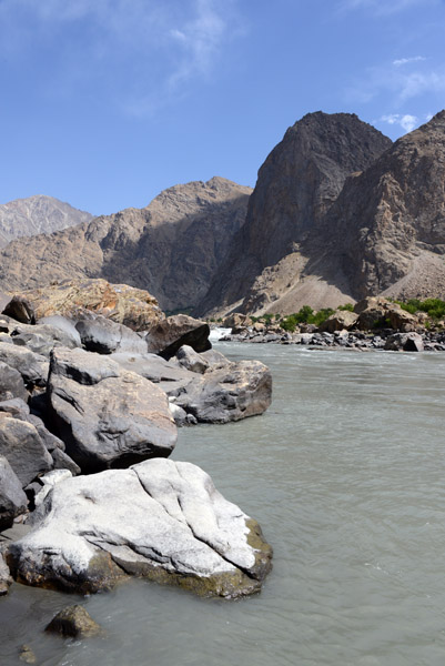 Picnic spot by the Panj River
