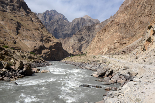 Pamir Highway south of Dekh, Tajikistan