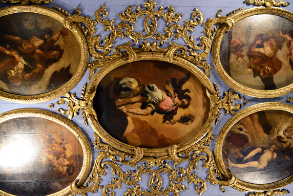 Ceiling of the Lazzarini Room with Prometheus, Perseus, Andromeda, Daedalus and Icarus, Ca Rezzonico 