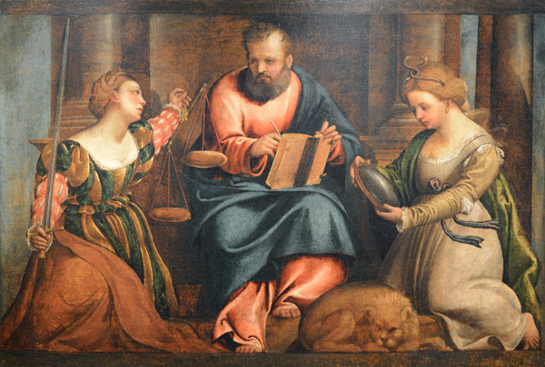St. Mark with Justice and Prudence, 16th C.