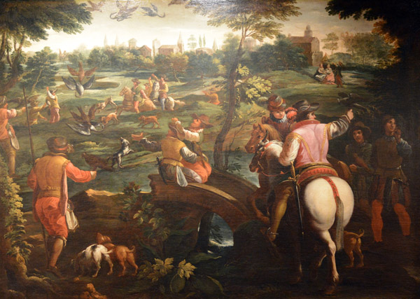 Scena di caccia - Hunting Scene, Pauwels Franck called Paolo Fiammingo (1540-1596)