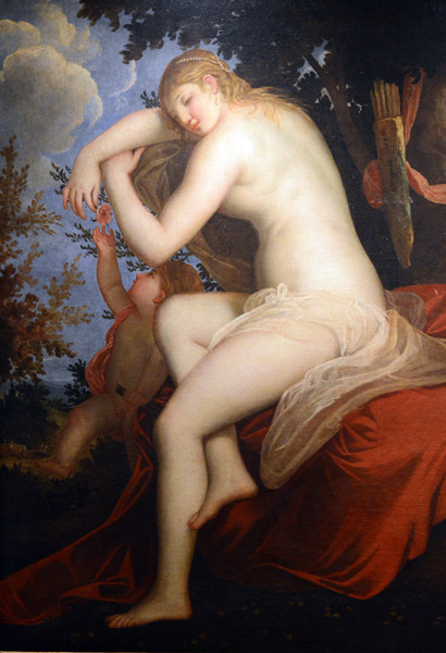 Venere che riposa con un amorino, Alessandro Varotari called il Padovanino (1588-1649)