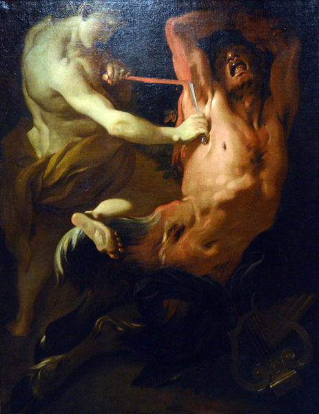 Apollo e Marsia- Apollo and Marsyas, Louis Dorigny (1654-1742)
