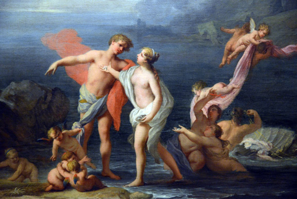 Venere e Adone con le Nereidi - Venus and Adonis with the Nereids, Jacopo Amigoni (1682-1752)