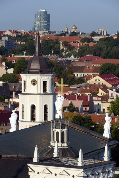 Vilnius Cathedral from Castle Hill