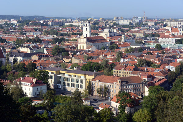 View of Vilnius looking south from Castle Hill