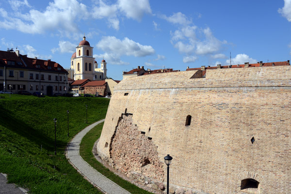 East Bastion of the Vilnius Defensive Wall was damaged during the 1655-1661 war with Russia