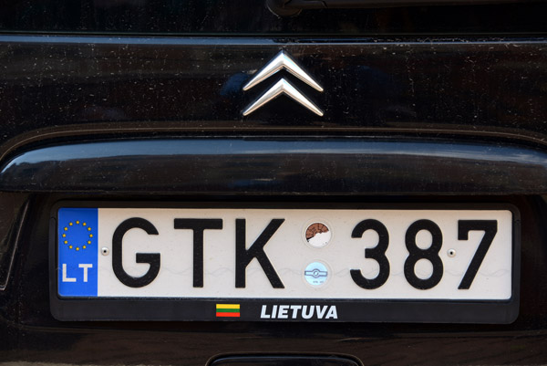 Lithuanian License Plate