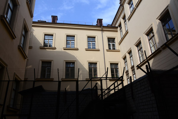 Prison yard of KGB Headquarters, Vilnius