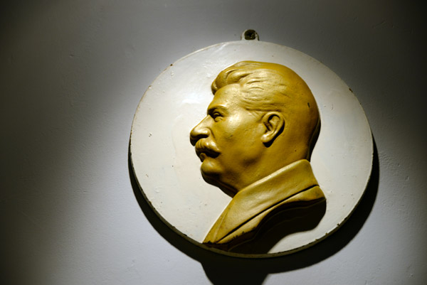 Portrait relief of Joseph Stalin, Museum of Occupations and Freedom Fights