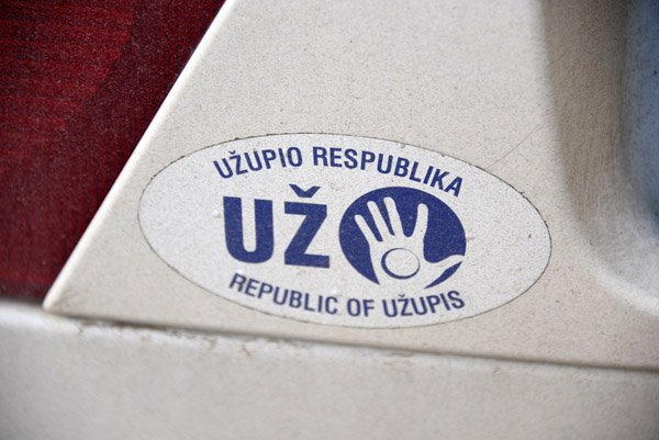 U car sticker of the Republic of Uupis