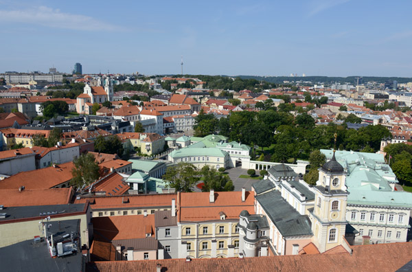 View to the west from the tower of St. Johns Church, Vilnius Univsersity
