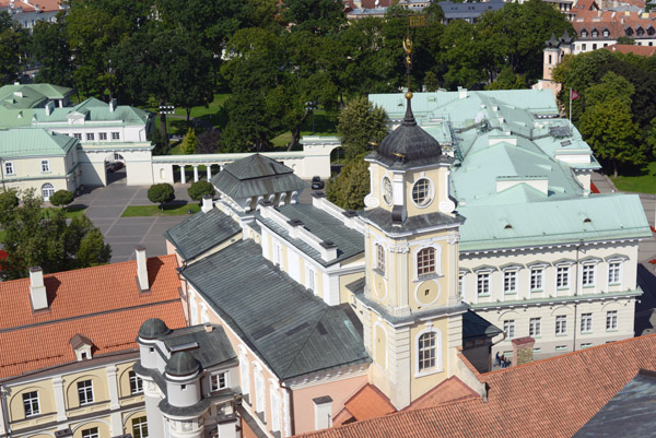 The Central Building of Vilnius University, Observatory Courtyard from St. Johns