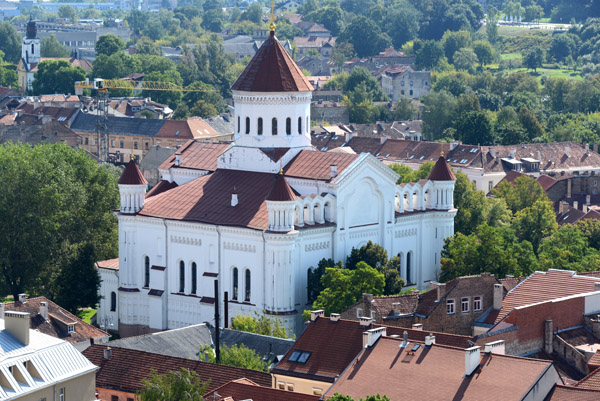 Orthodox Cathedral of the Theotokos from the tower of St. Johns, Vilnius Univsersity