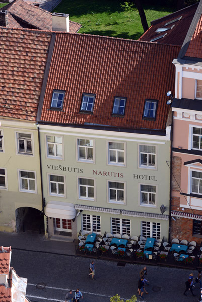 The Narutis Hotel from the tower of St. Johns, Vilnius University