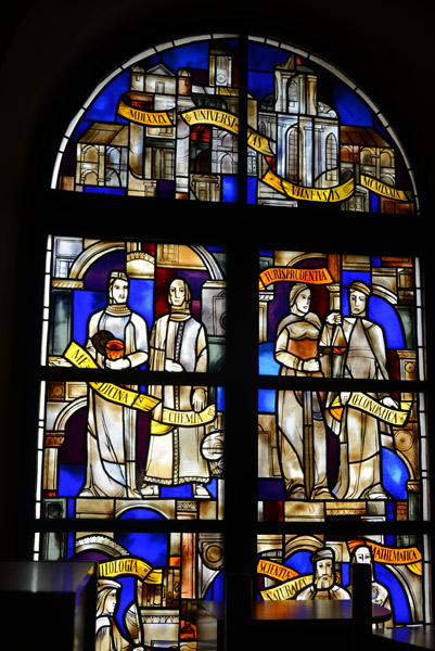 Stained glass window, 400th anniversary of Vilnius University, 1579-1979