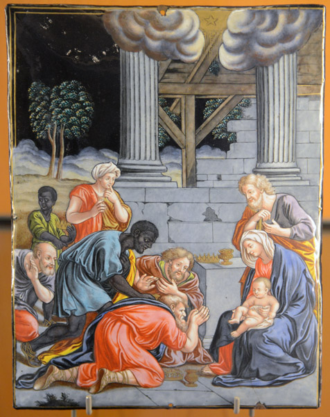 Adoration of the Magi - Limoges enamel plaque