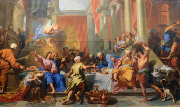 The Meal at Simon the Pharasee, Jean Jouvenet 1706
