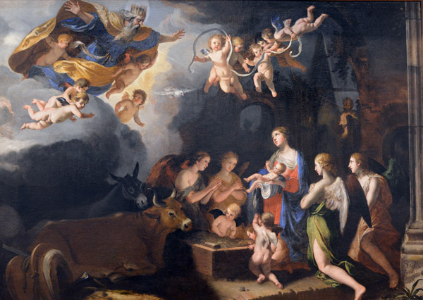 Adoration of the Angels, Jacques Stella 1635
