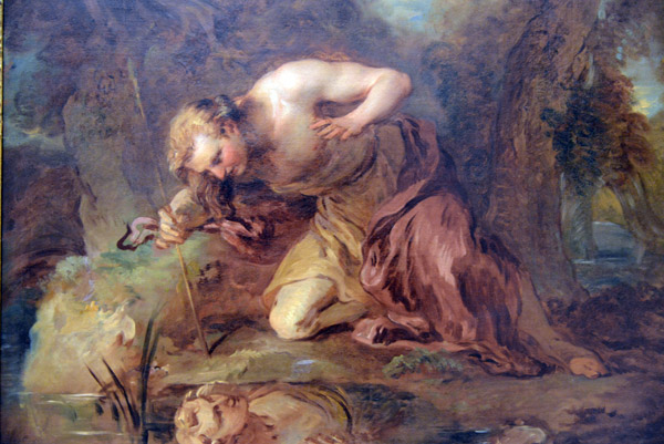 Narcissus, attr François Lemoyne 18th C.