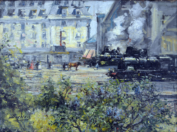 The Train Station in Spring, Louis Beysson 1921