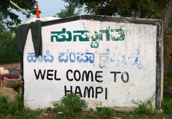 Welcome to Hampi, a World Heritage Site