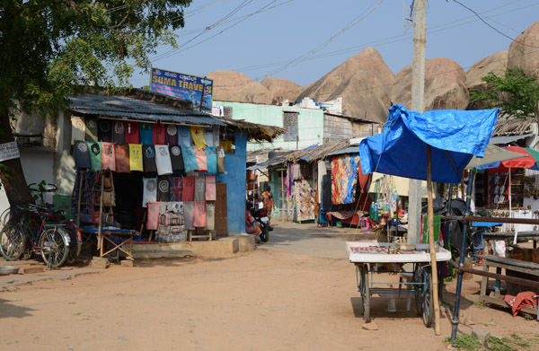 The tourist trade at Hampi Bazar