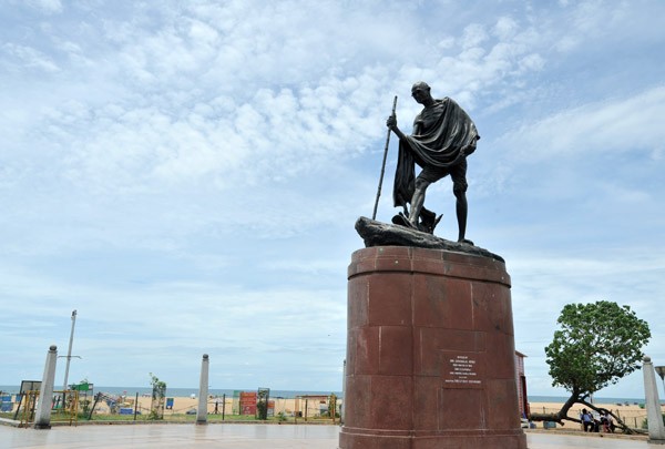 Gandhi statue, Marina Beach, Chennai