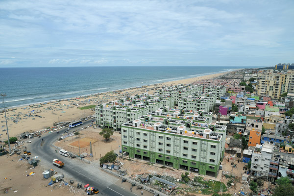 View south from the Chennai Lighthouse