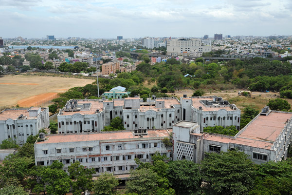 View west from the Chennai Lighthouse