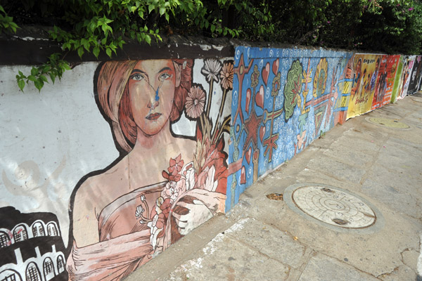 Wall murals, Cathedral Road, Chennai